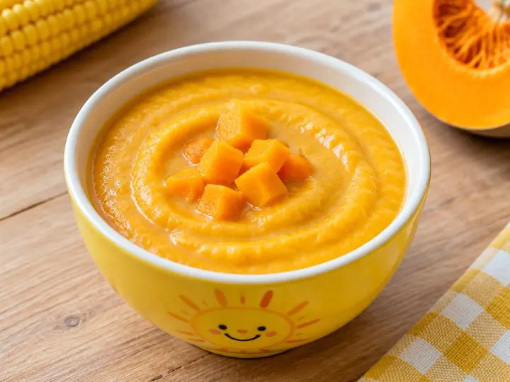 Sunshine Pumpkin Porridge (Ovimbundu style) — The finished dish