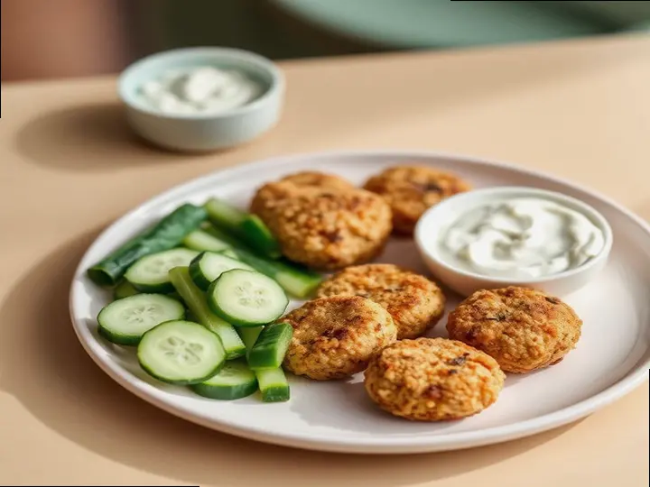Chicken & Quinoa Nuggets (Criollo style) — The finished dish