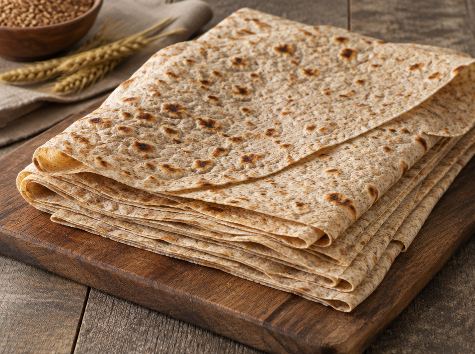 Wholegrain Lavash Sheets — The finished dish