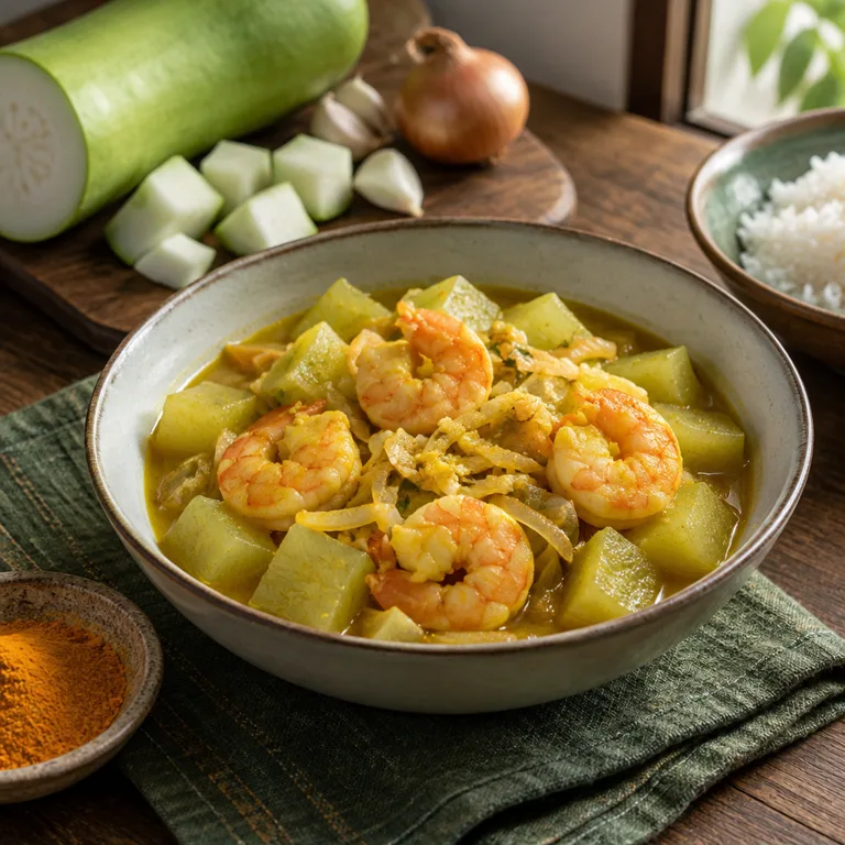 Lau Chingri — The finished dish