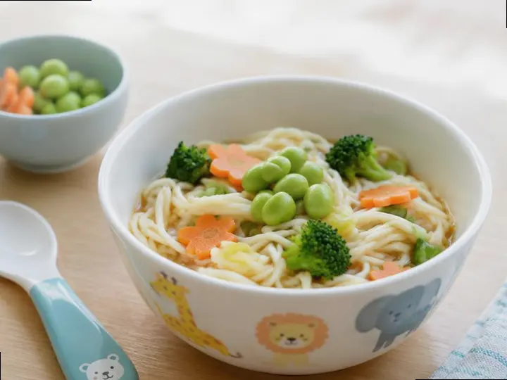 Noodle & Edamame Bowl (Bengali style) — The finished dish