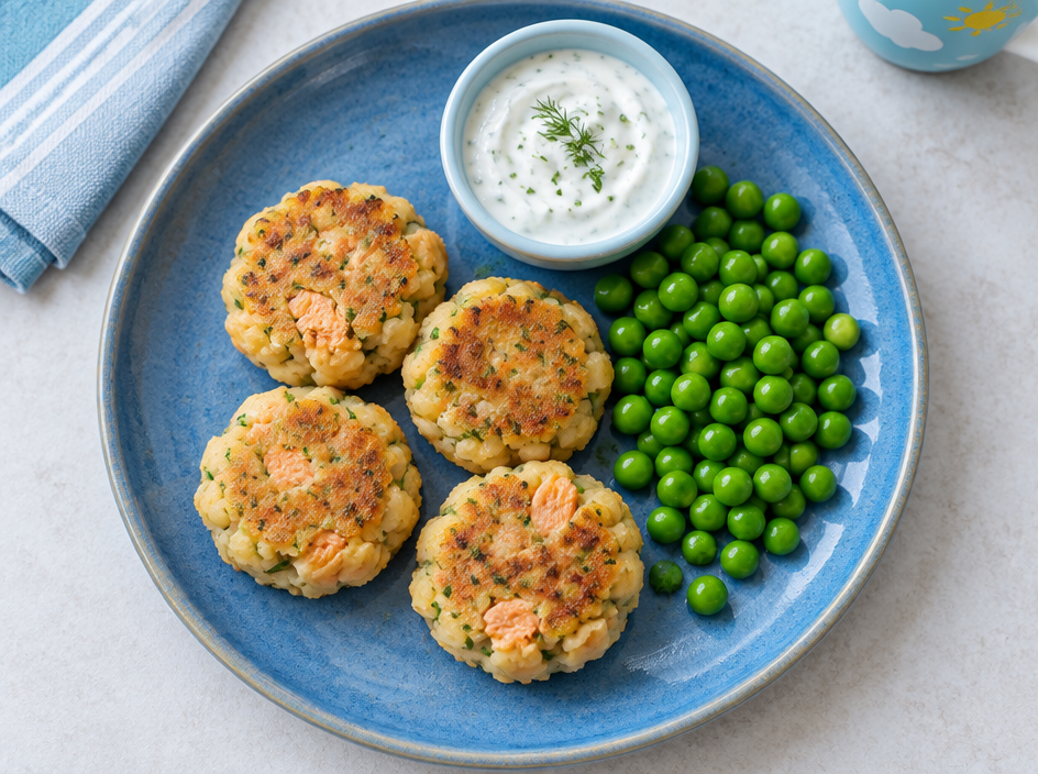 Salmon & Potato Fish Cakes (Flemish style) — The finished dish