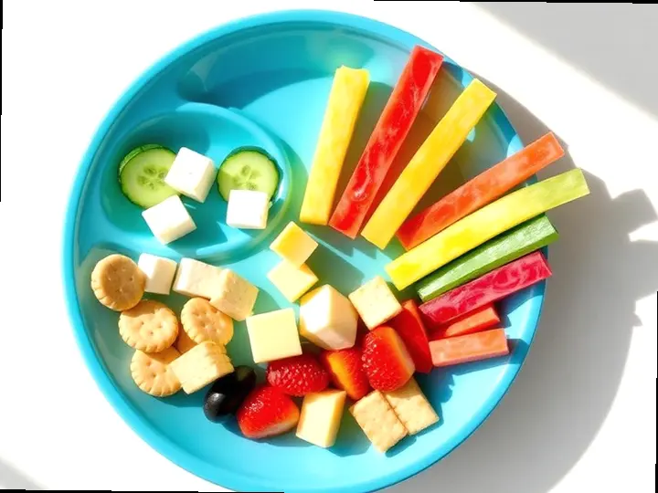 Rainbow Veggie Skewers (Aymara style) — The finished dish