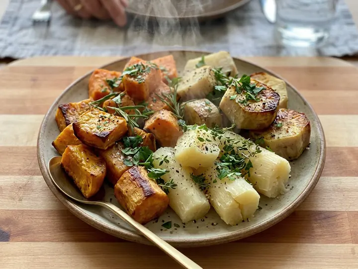 Signature Yuca Stir-Fry (Chiquitano) — The finished dish