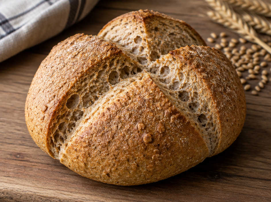 Wholewheat Marraqueta — The finished dish