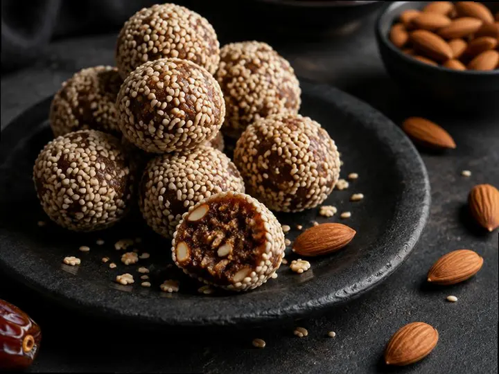 Cashew & Coconut Bites — The finished dish