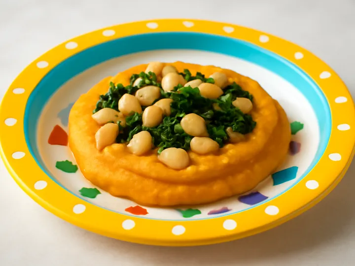 Creamy Pumpkin Mash with White Bean Speckles — The finished dish
