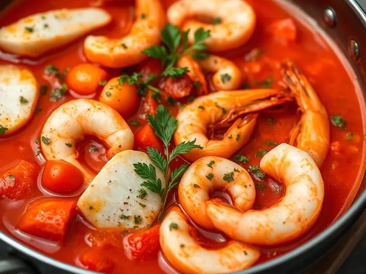 Moqueca de Peixe, Light — The finished dish