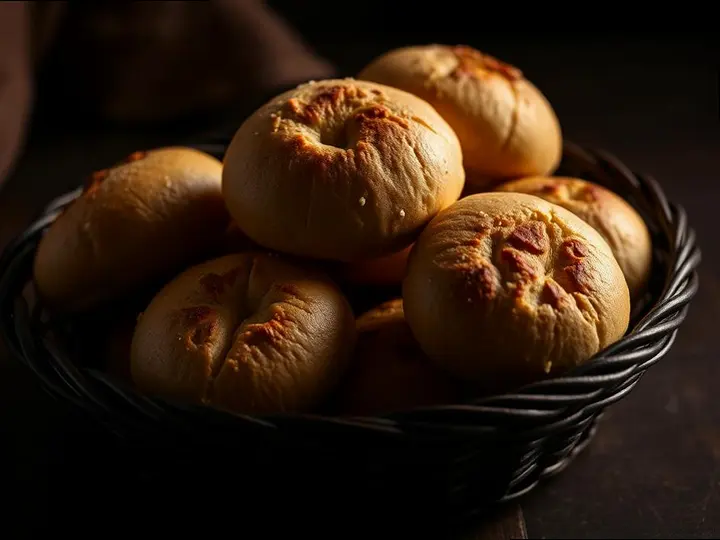 Tapioca & Chia Rolls — The finished dish