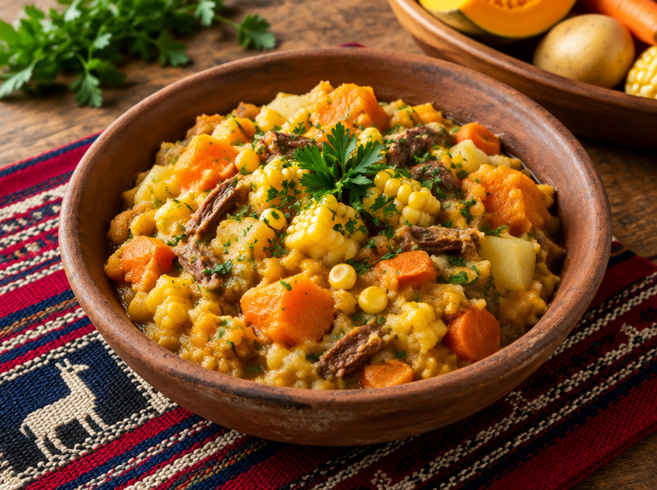 Charquican Vegetable Mash — The finished dish