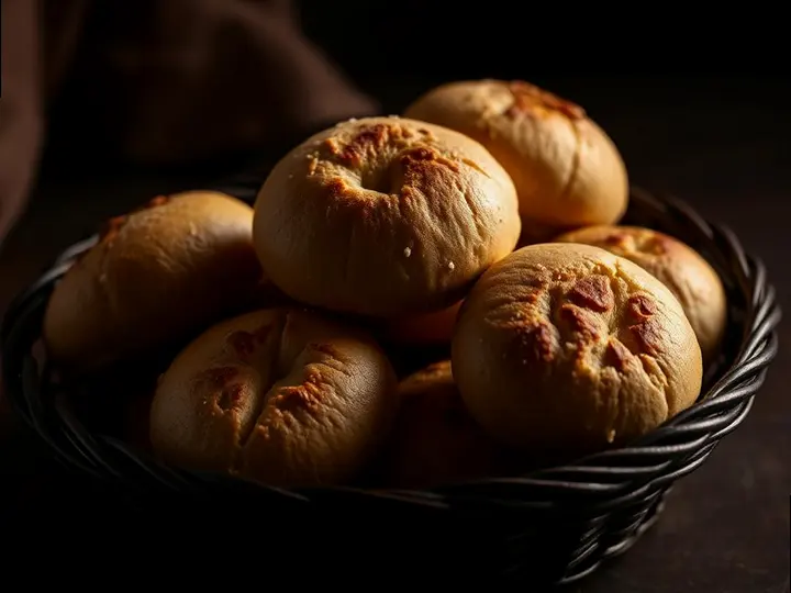 Sesame Girde Rings — The finished dish