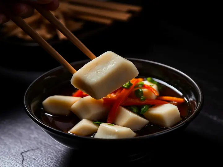 Steamed Mapo Tofu — The finished dish
