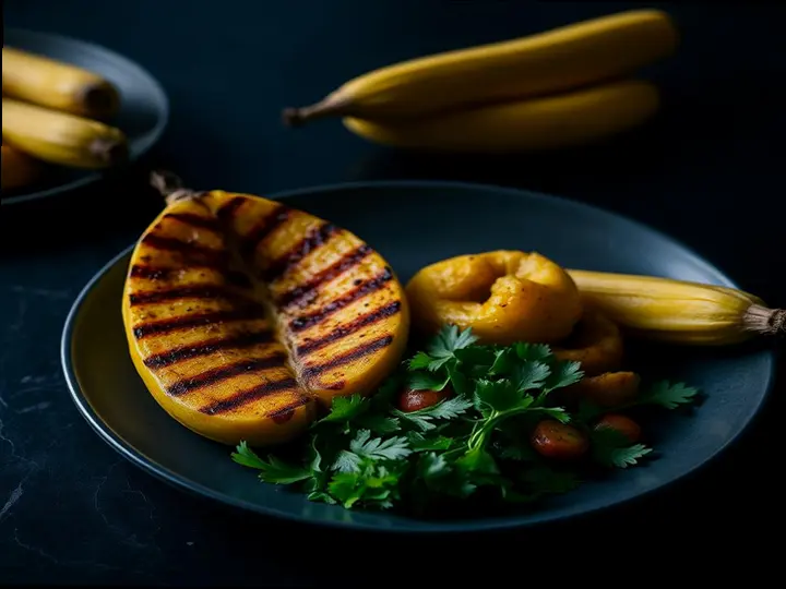 Saka Saka & Plantain — The finished dish