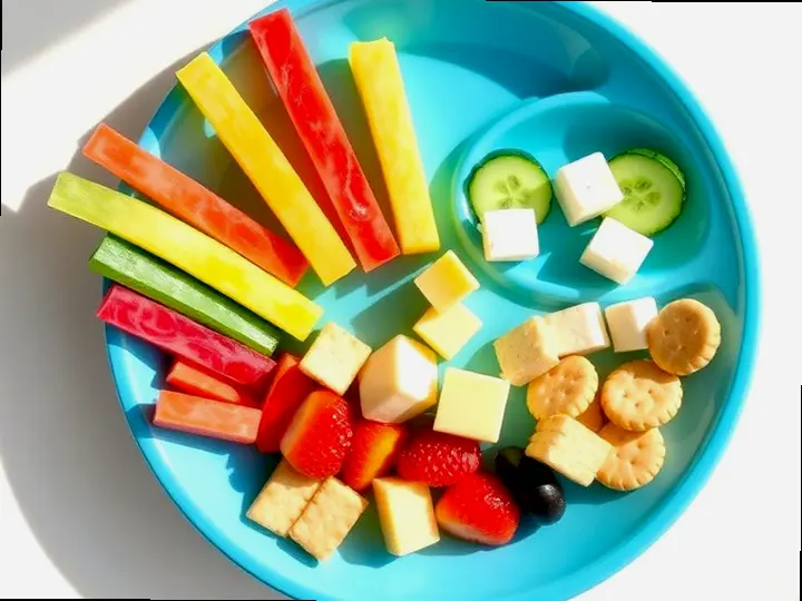 Rainbow Veggie Skewers (Bribri style) — The finished dish