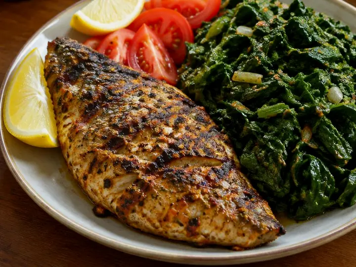 Blitva with Fish — The finished dish