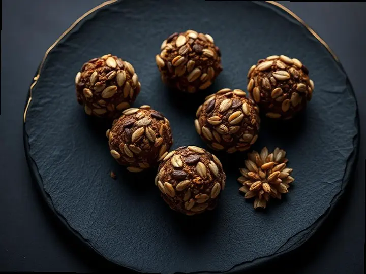 Guava & Almond Bites — The finished dish