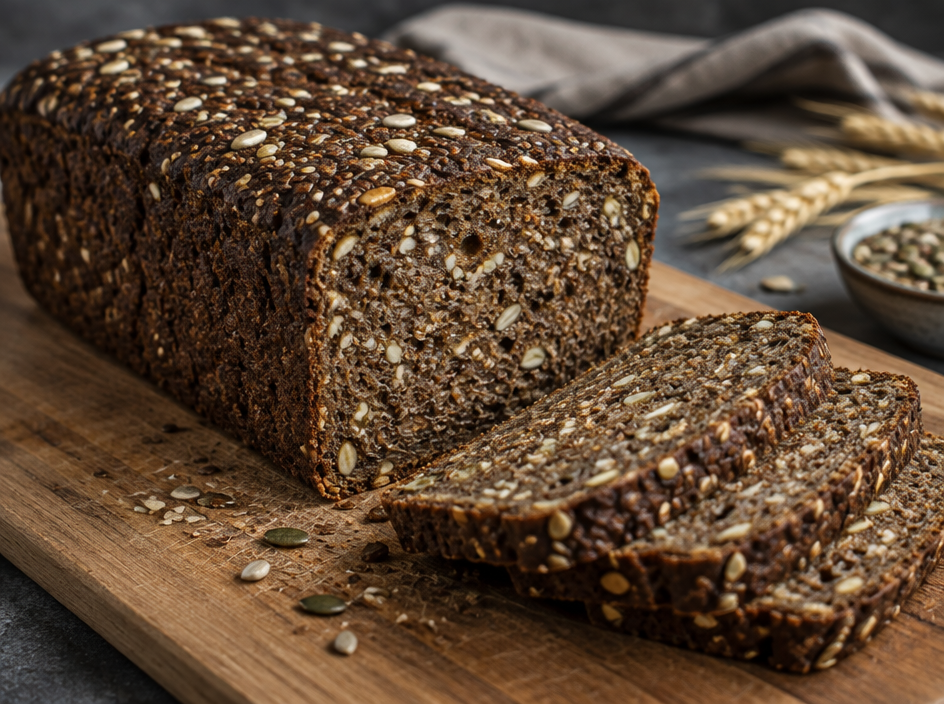 Sourdough Dark Rugbrod — The finished dish