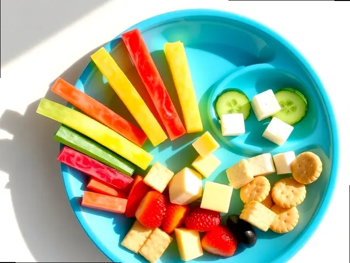 Rainbow Veggie Skewers (Taino style) — The finished dish