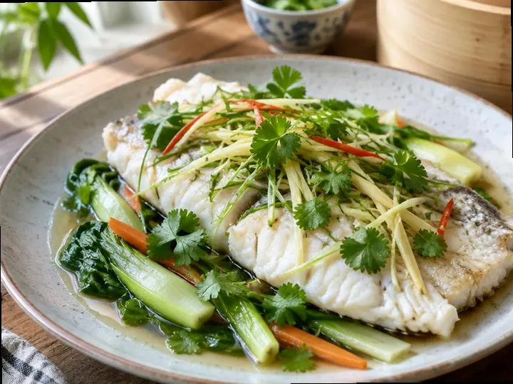 Ayampaco Leaf-Wrapped Fish — The finished dish
