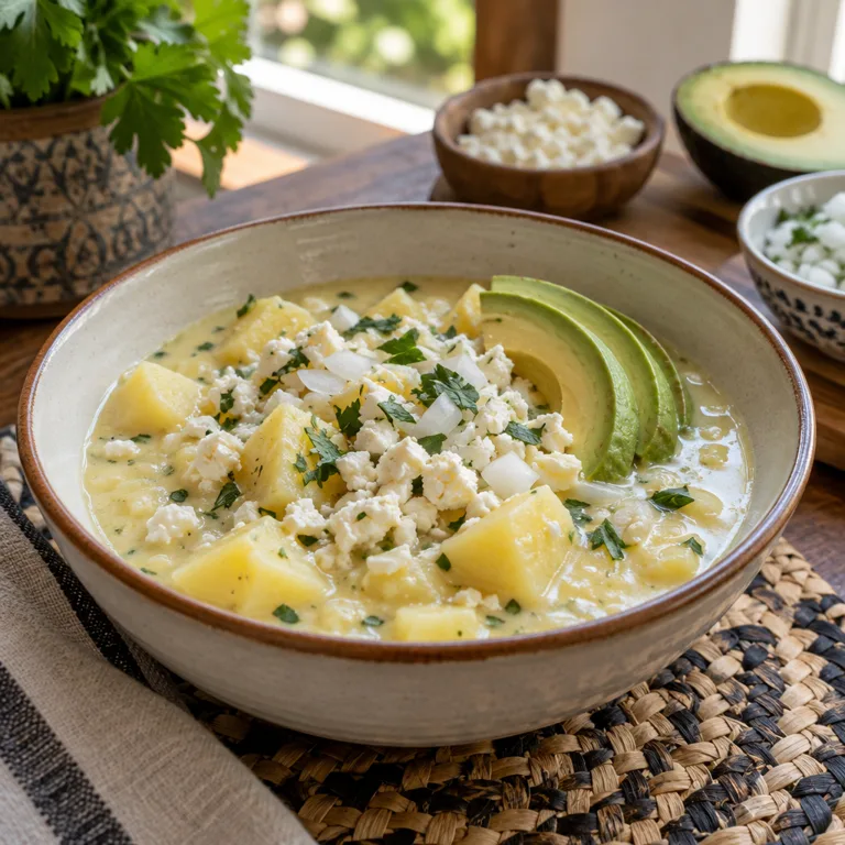 Locro de Papa — The finished dish