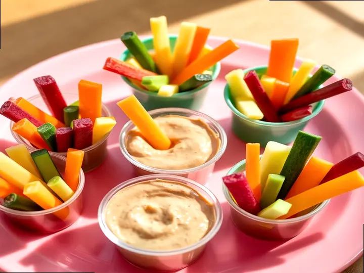 Rainbow Groundnut Veg Cups (Coptic style) — The finished dish