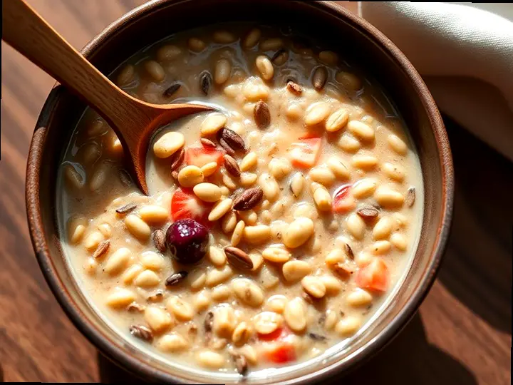 Rye & Barley Porridge — The finished dish