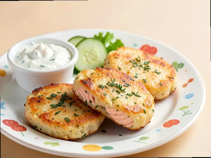 Salmon & Potato Fish Cakes (Finnish style) — The finished dish