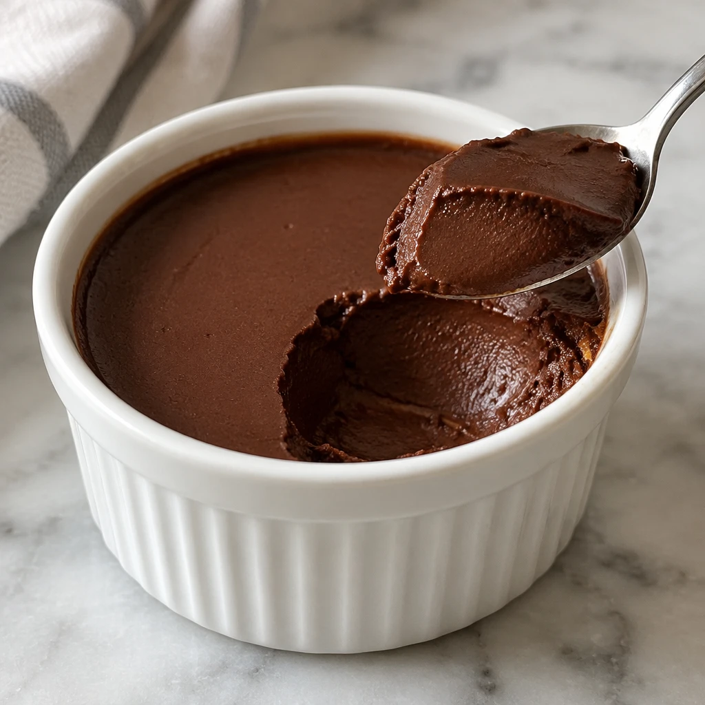 Small Chocolate Custard Pot (Pot de Crème au Chocolat) — The finished dish