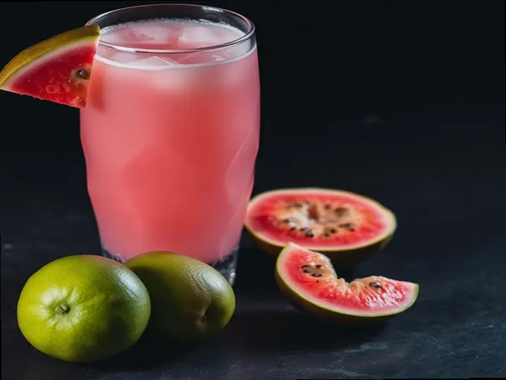 Ewe Guava Iced Tea — The finished dish