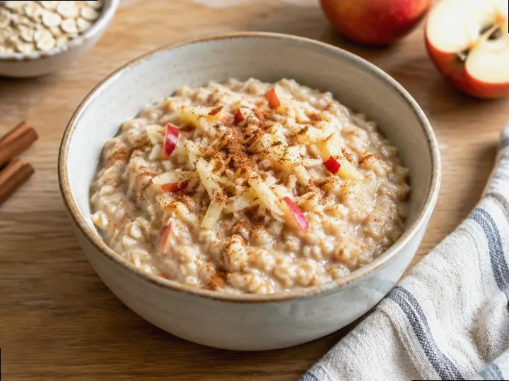 Soft Oat & Apple Porridge (Cypriot style) — The finished dish