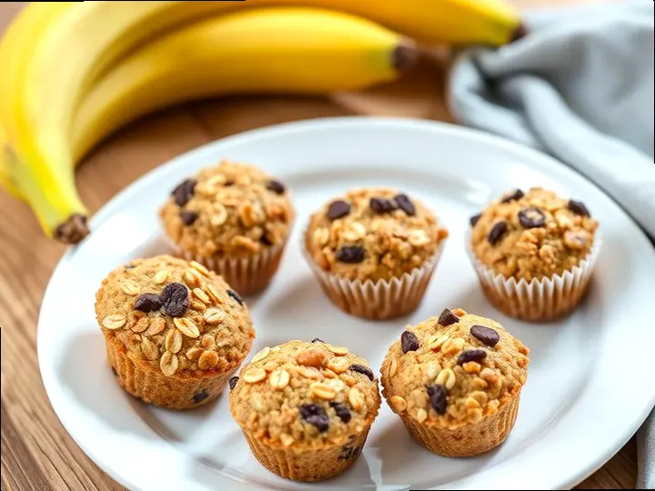 Banana Oat Mini Muffins (Arawak style) — The finished dish