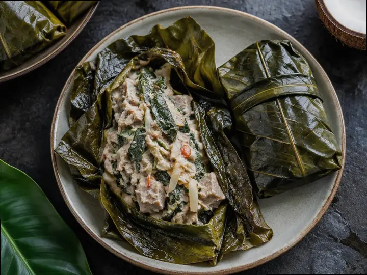 Laulau, Steamed — The finished dish
