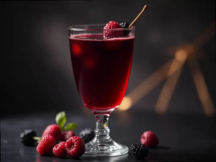 Lenca Blueberry Tonic — The finished dish