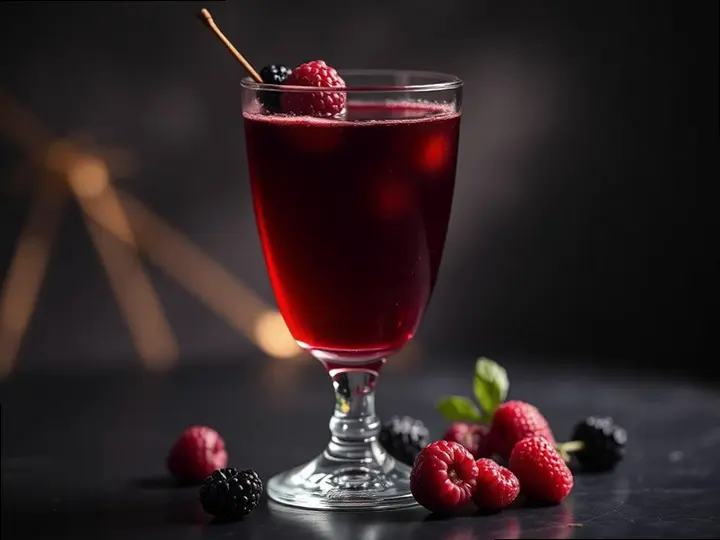 Magyar Bilberry Cooler — The finished dish