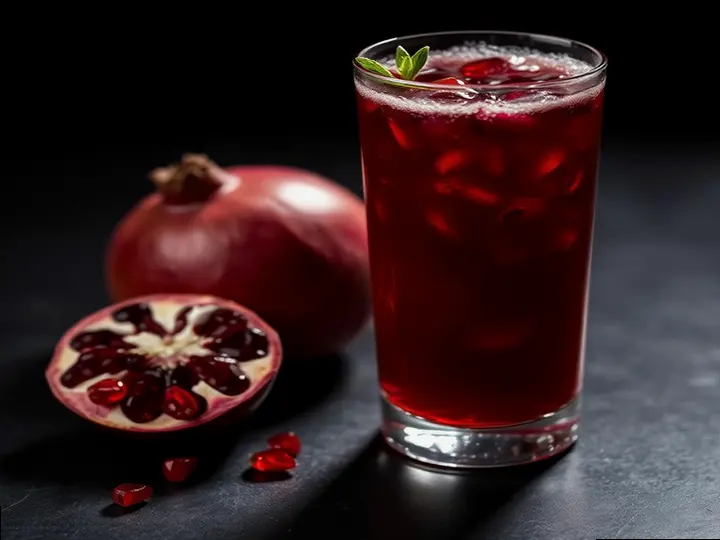 Gujarati Pomegranate Pressed Juice — The finished dish