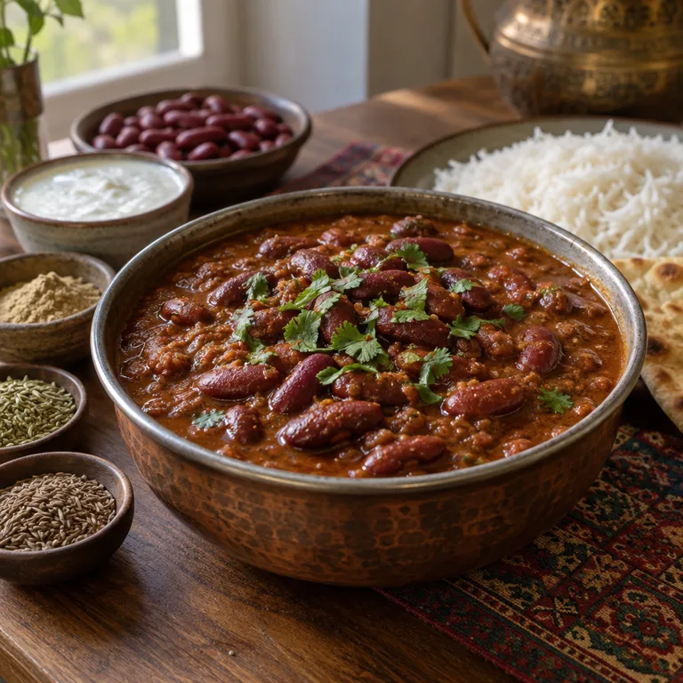 Kashmiri Rajma — The finished dish