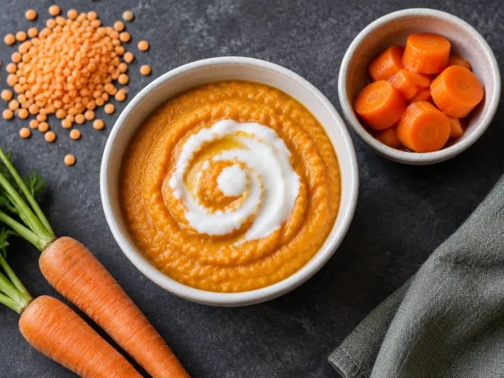 Mild Lentil & Carrot Mash (Indian style) — The finished dish