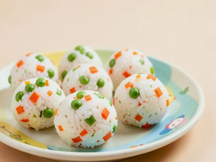 Mini Veggie Rice Balls (Naga style) — The finished dish