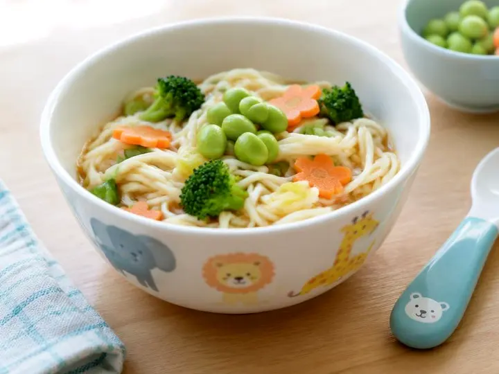 Noodle & Edamame Bowl (Kerala Nasrani style) — The finished dish