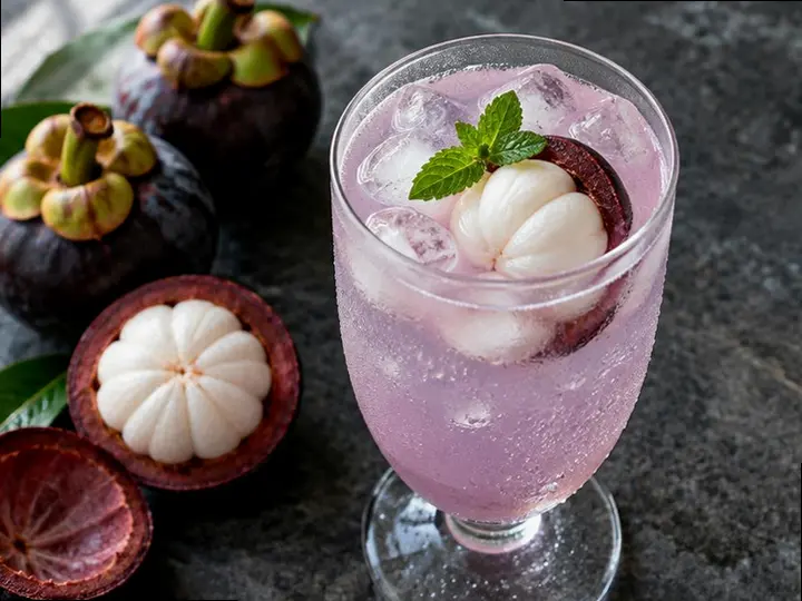 Rajasthani Mangosteen Iced Tea — The finished dish