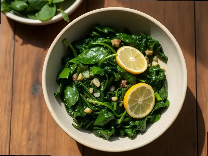 Sarson ka Saag, Light — The finished dish