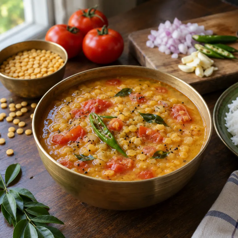 Tomato Pappu — The finished dish