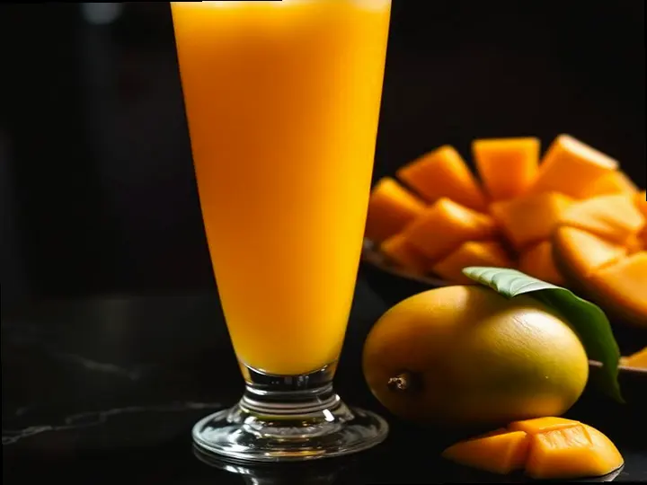 Yemenite Green Mango Pressed Juice — The finished dish