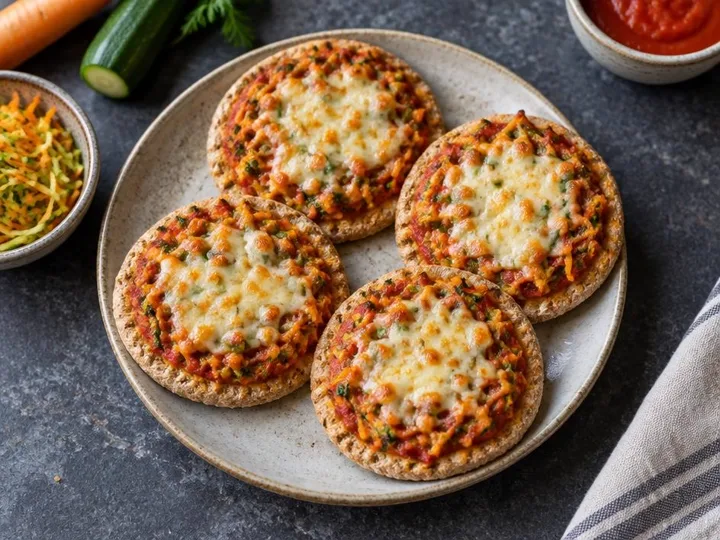 Hidden Veggie Mini Pizzas (Italian style) — The finished dish