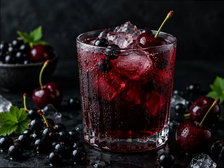 Sardinian Blackcurrant Cooler — The finished dish