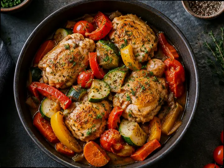 Kedjenou Chicken — The finished dish
