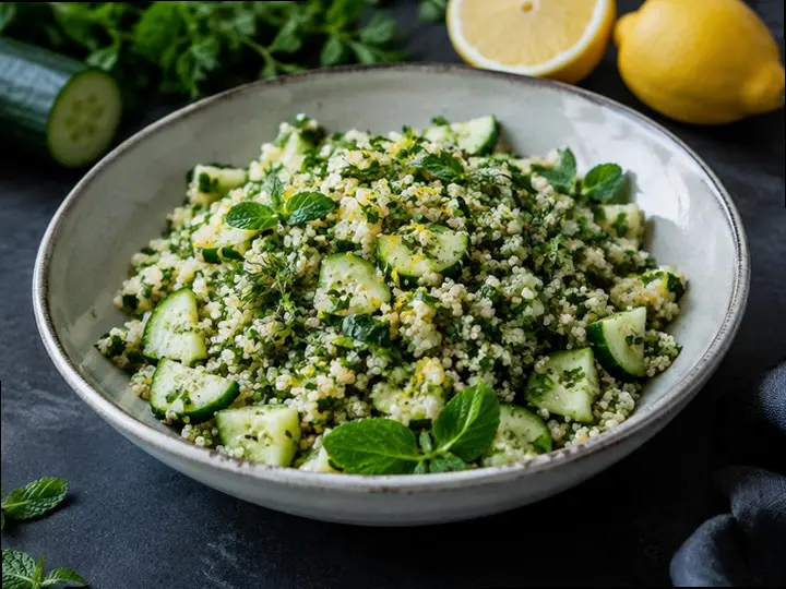 Chicken & Walnut Salad — The finished dish