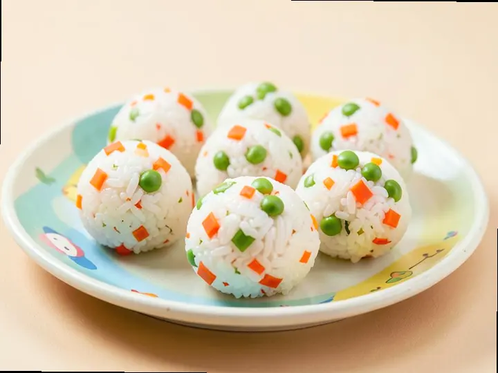 Mini Veggie Rice Balls (Kazakh style) — The finished dish