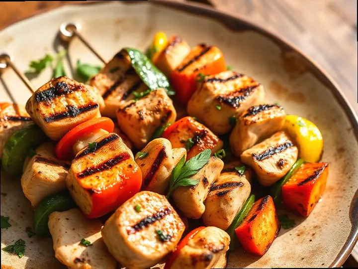 Grilled Nyama with Kachumbari — The finished dish