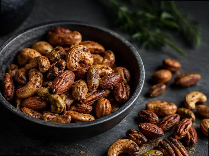 Toasted Maize & Bean Mix — The finished dish